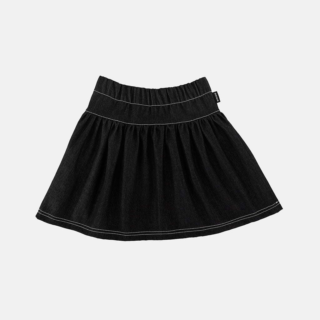 Minikid Denim Skirt-Black