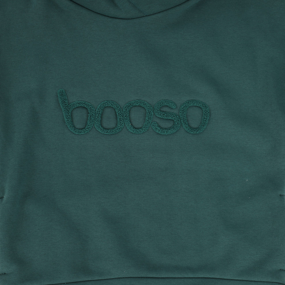 Booso Simple Hoodie Sweatshirt-Green