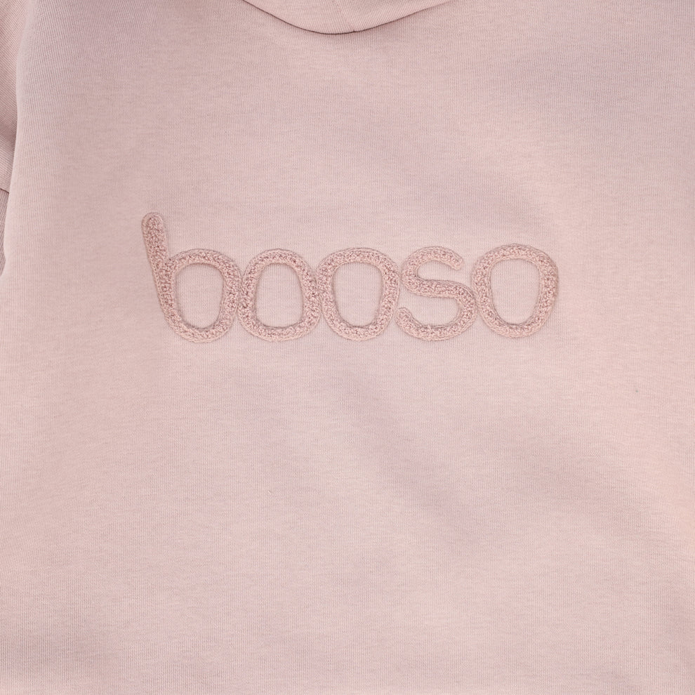 Booso Simple Hoodie Sweatshirt-Pink