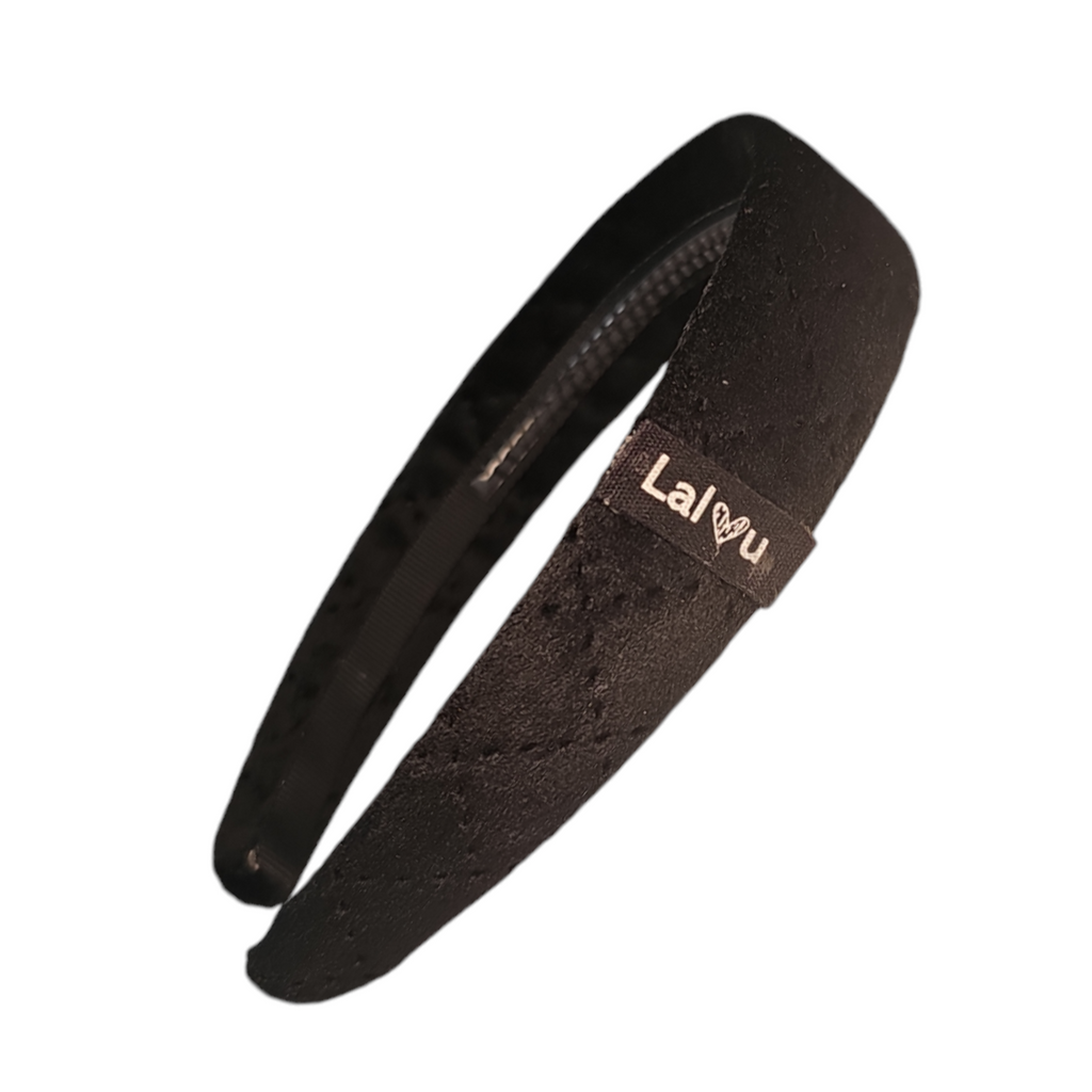 Lalou Quilted Headband-Black