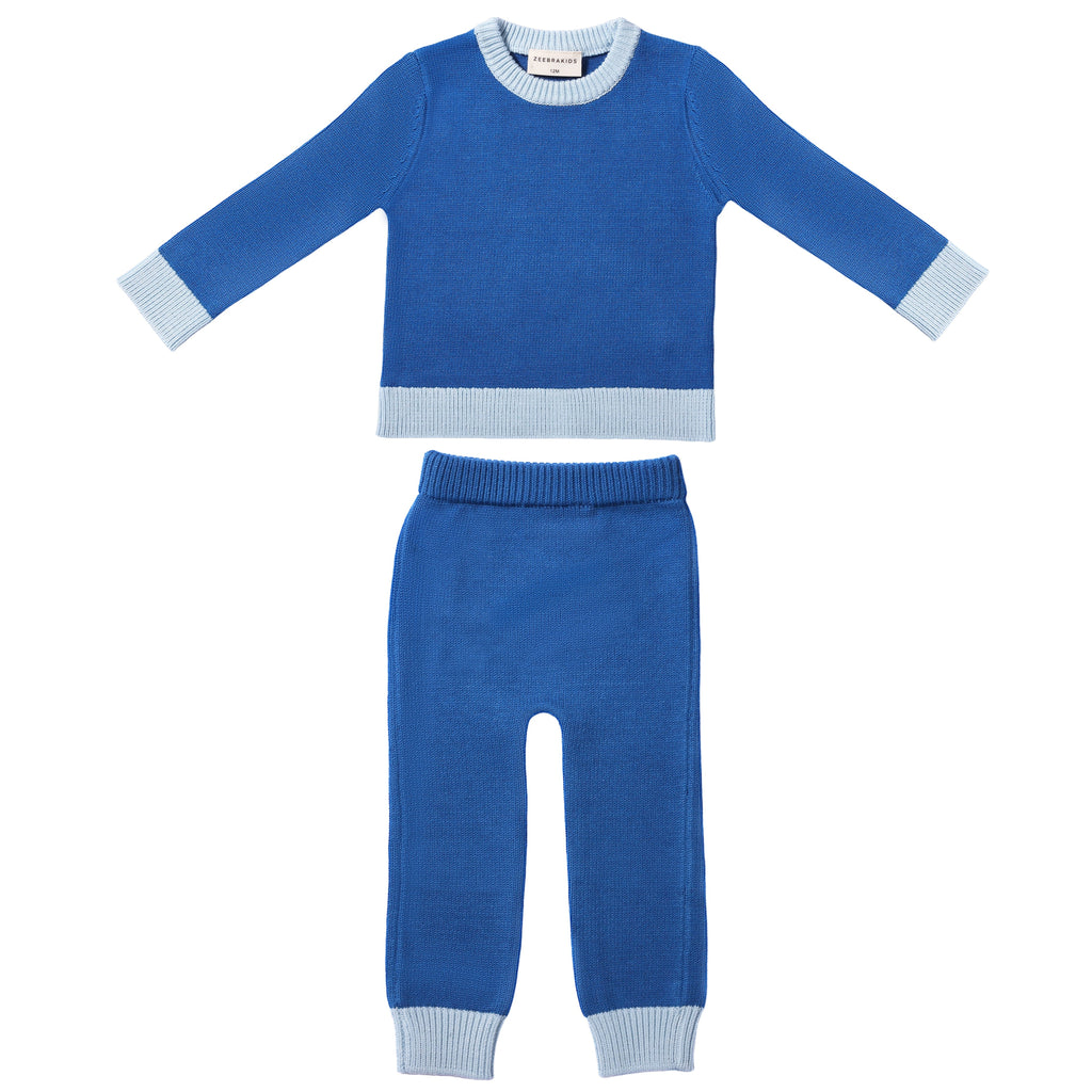 Zeebra Knit Neon Set - Cobalt Blue