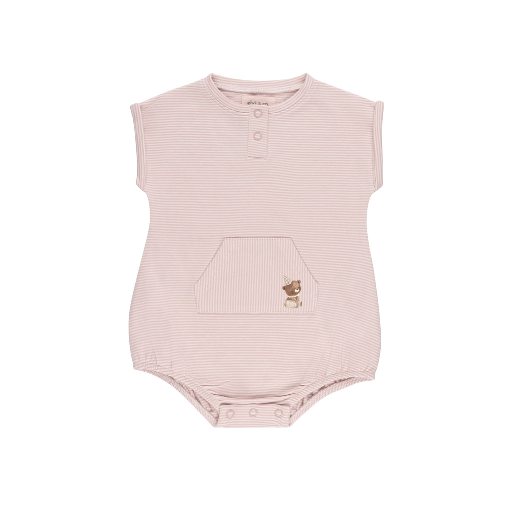 Elys Bear Collection Romper- Pink