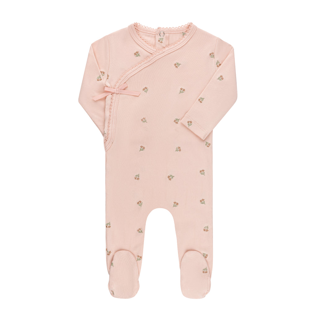 Elys Embroidered Collection - Pink Tulip