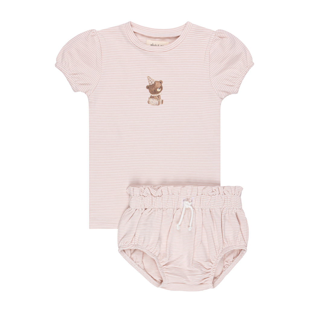 Elys Organic Bear Collection Set- Pink