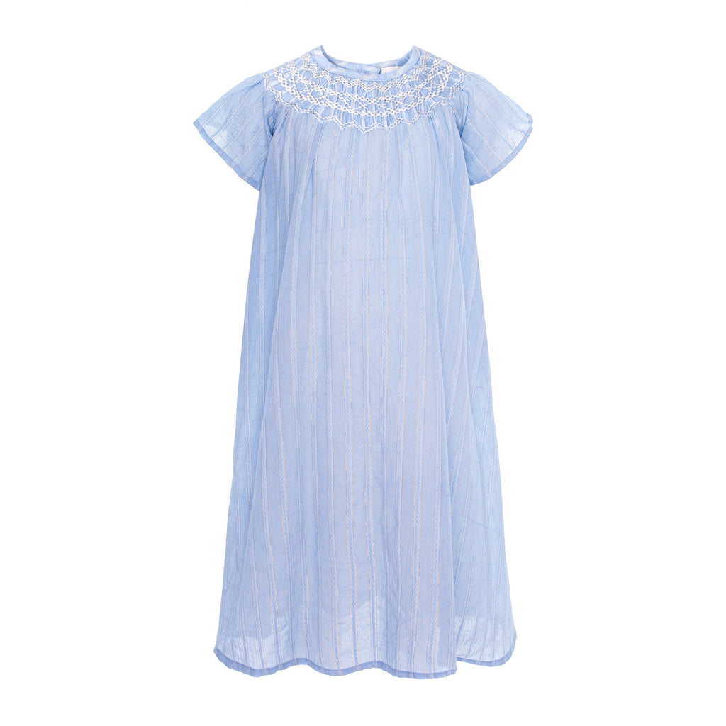 Pernille Light Blue Lurex Stripe Dress