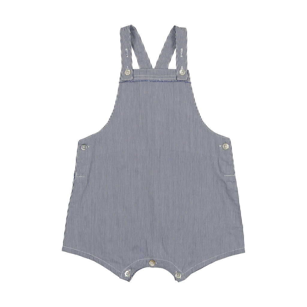 Coco Blanc Dressy Overalls- Blue Striped