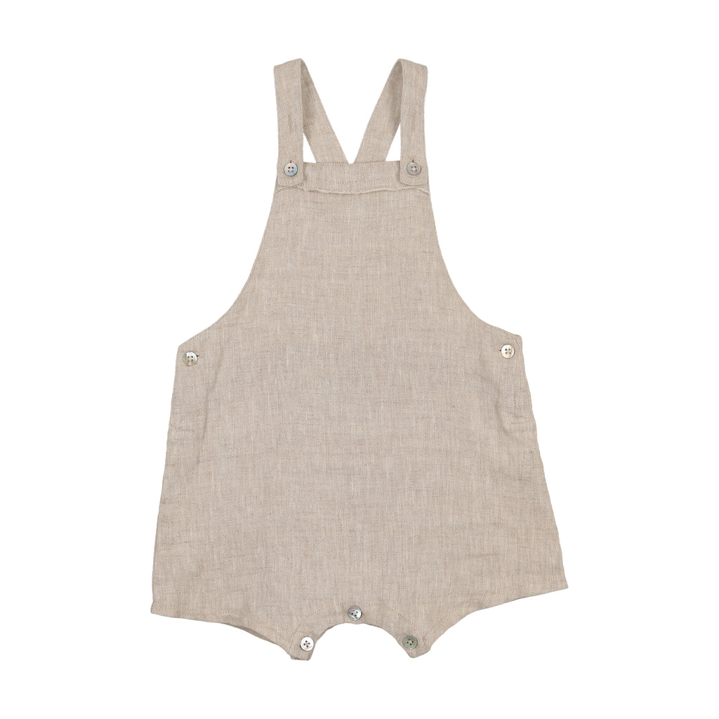 Coco Blanc Dressy Overalls- Sand Linen