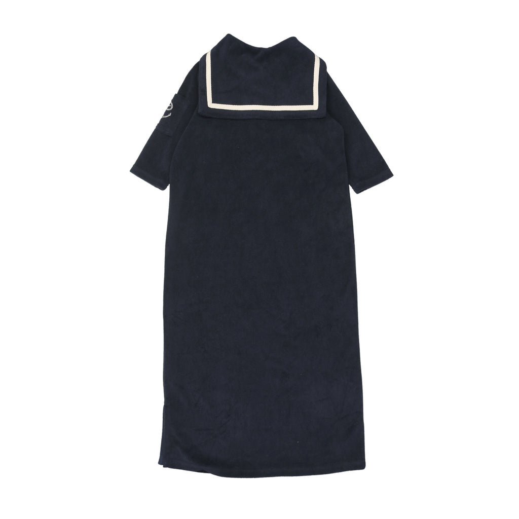 Coco Blanc Navy Terry Sailor Robe