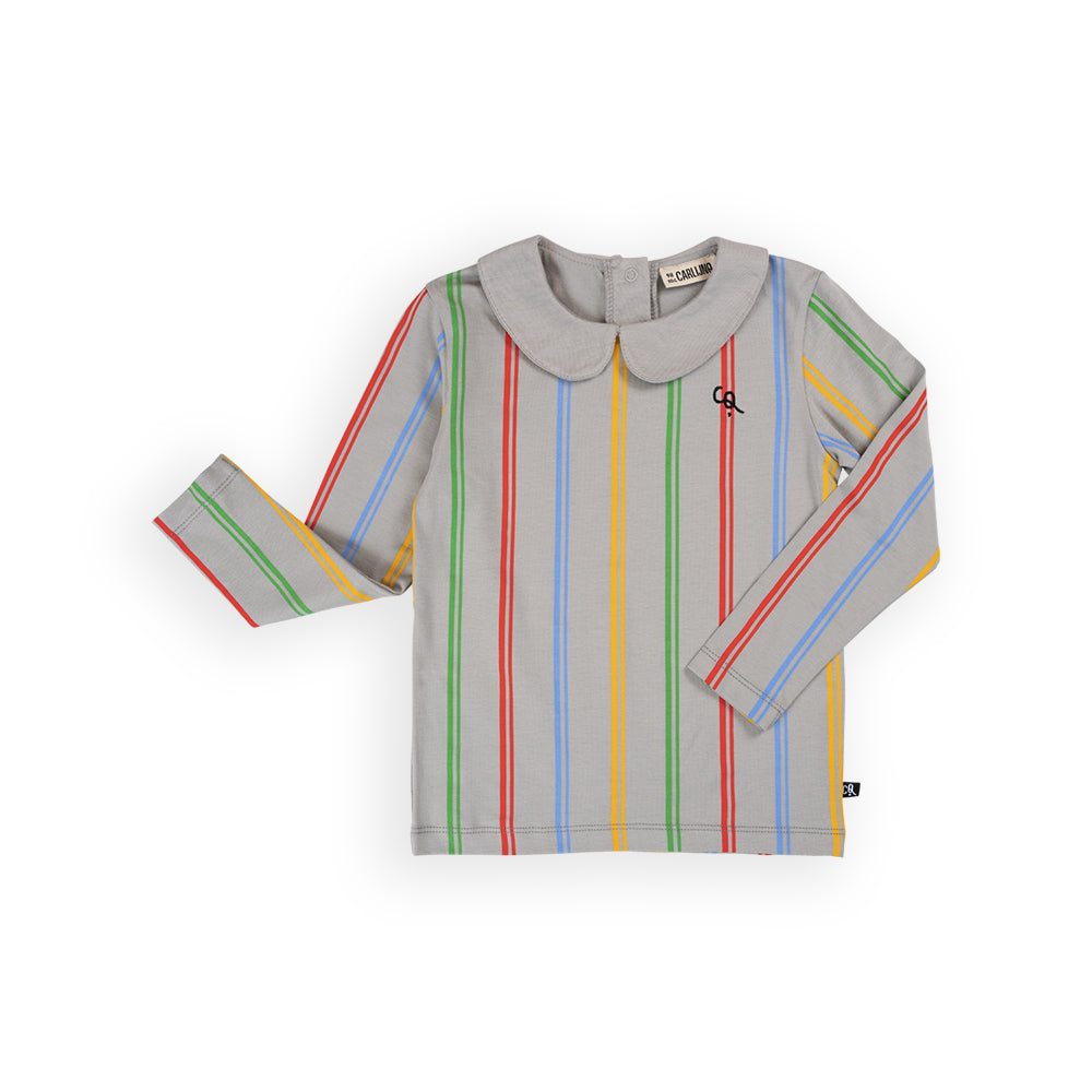 Carlijnq Color Stripes Collar Top