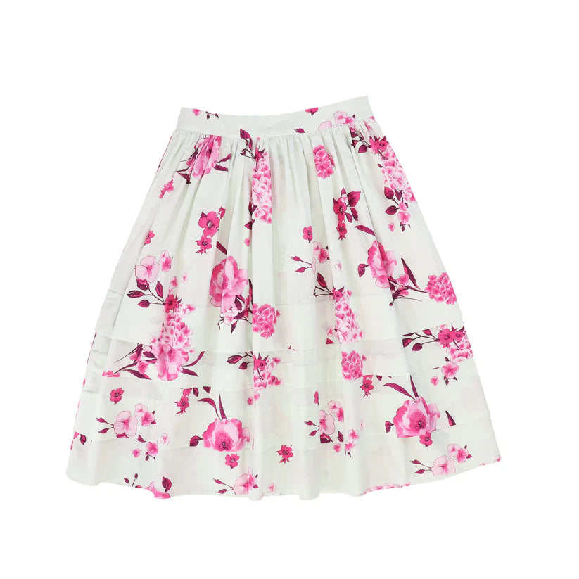 Christina Rohde Floral Skirt-Pink