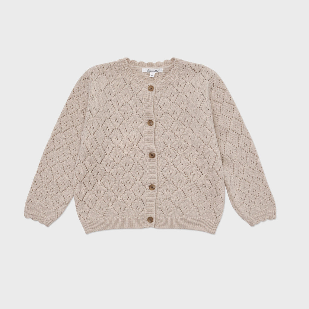 Louisiella Perry Knit Cardigan- Beige