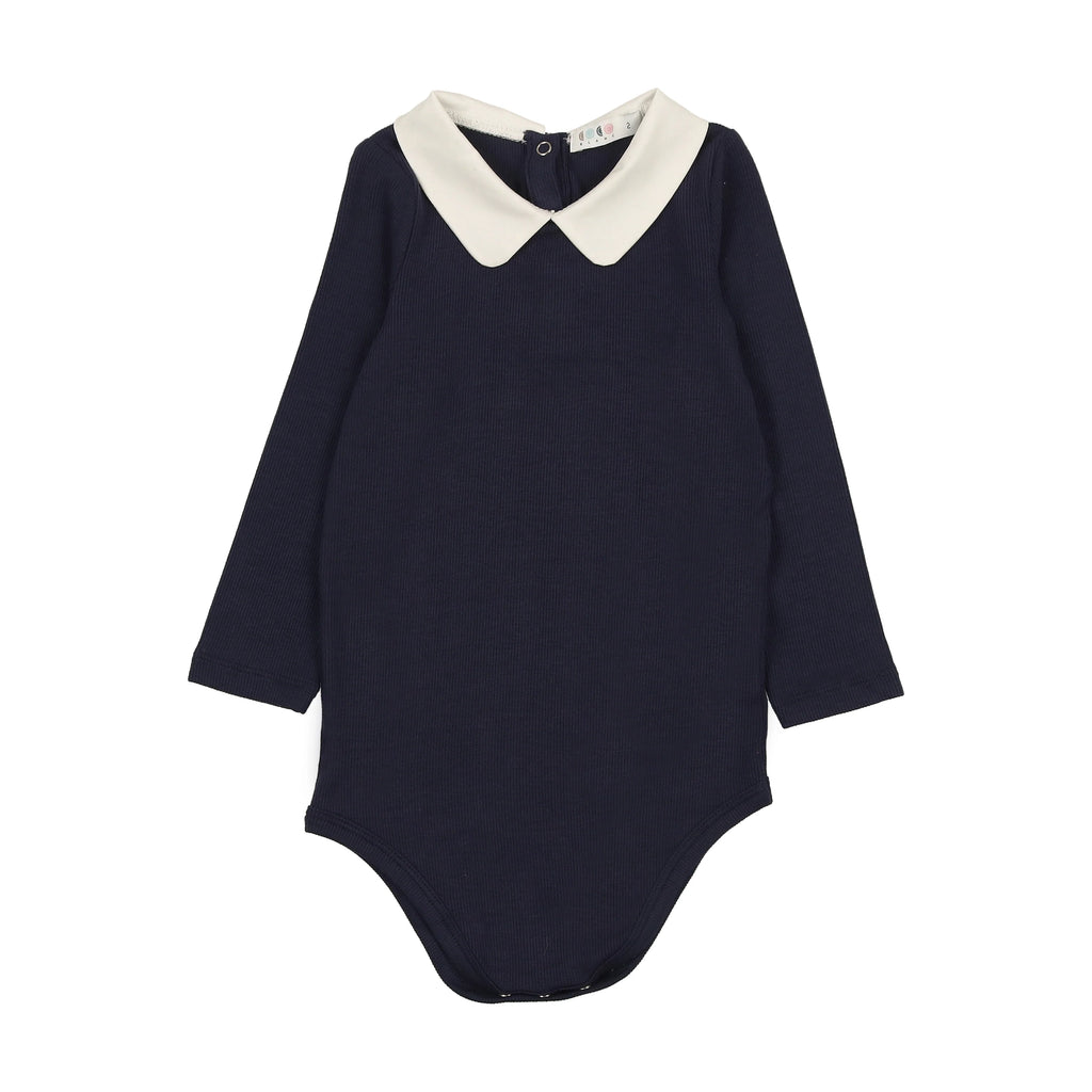 Coco Blanc Peter Pan Onesie/Top- Navy