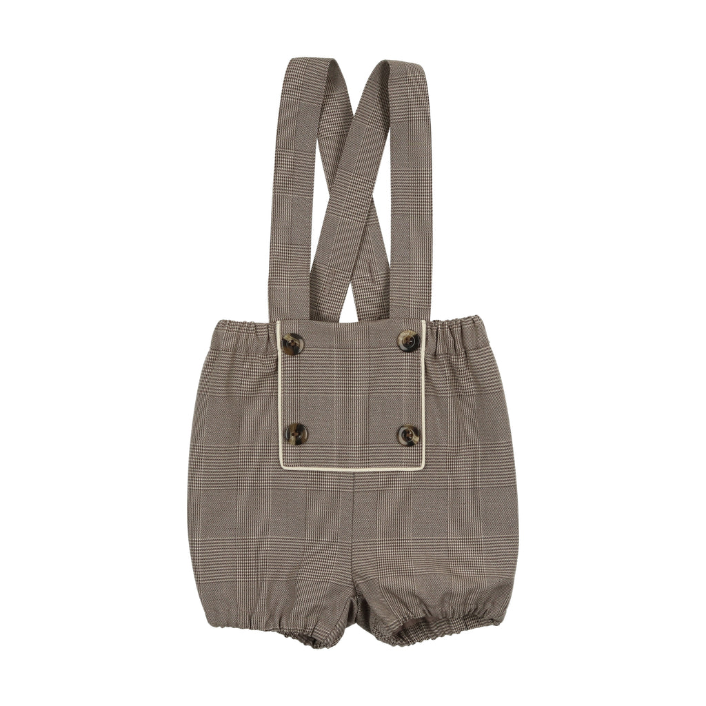 Coco Blanc Short Boy Overalls