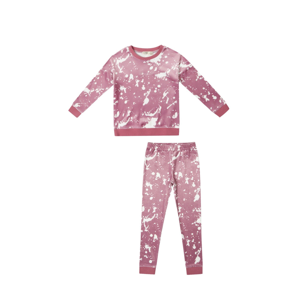 Crew Tie Dye Pajama-Pink