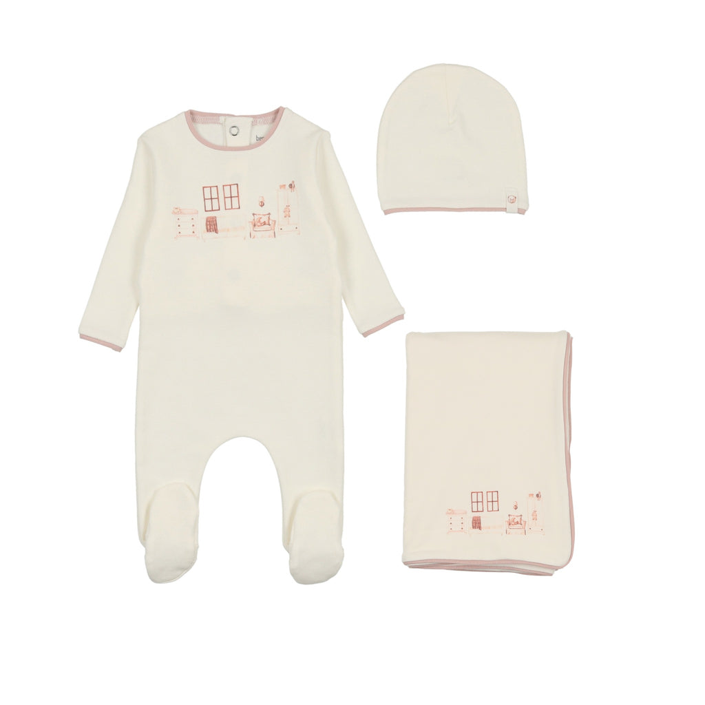 Marmar Pointelle Rubetta Layette Set- Cotton Candy