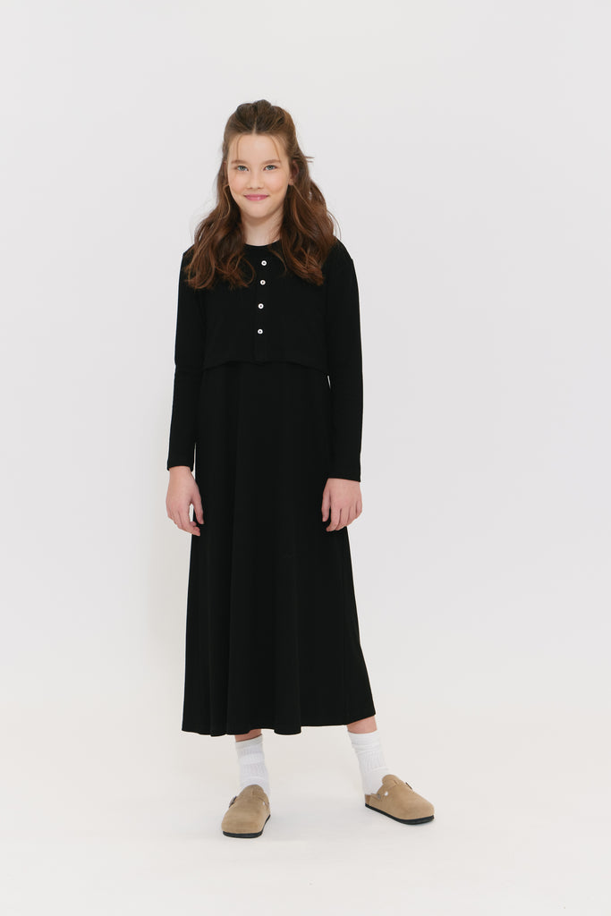 Crew Maxi Rib Dress