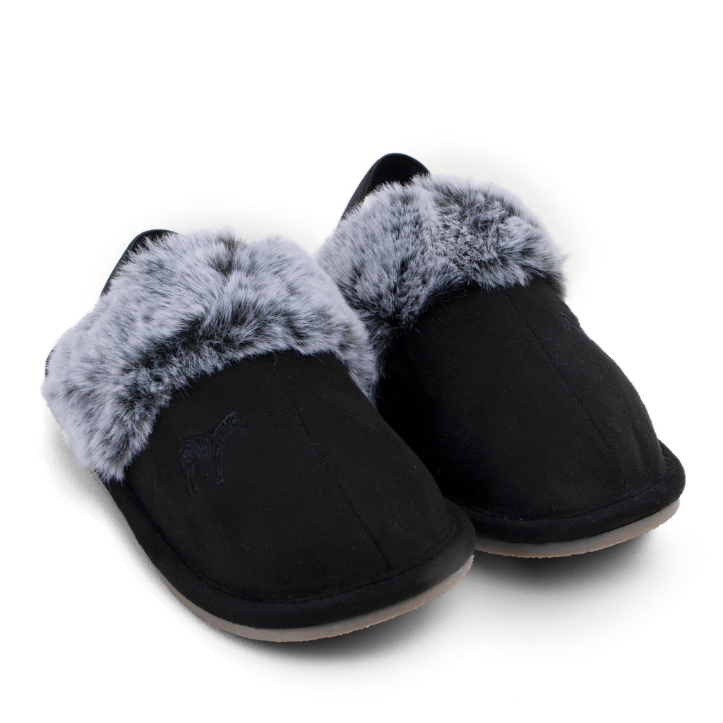 Zeebra Hard Sole Plush Slippers