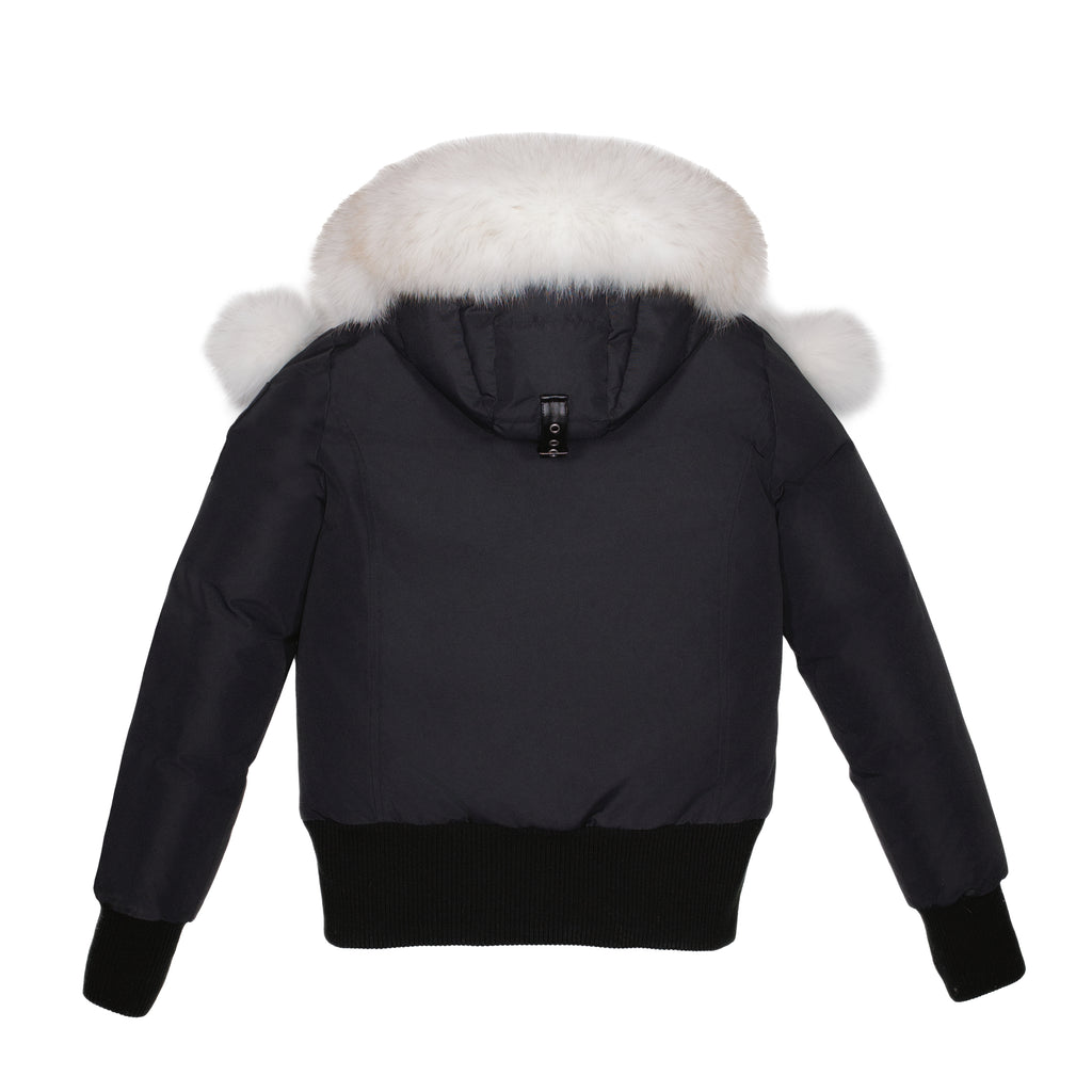 Ellabee Adelle Canvas Pom-Pom Bomber