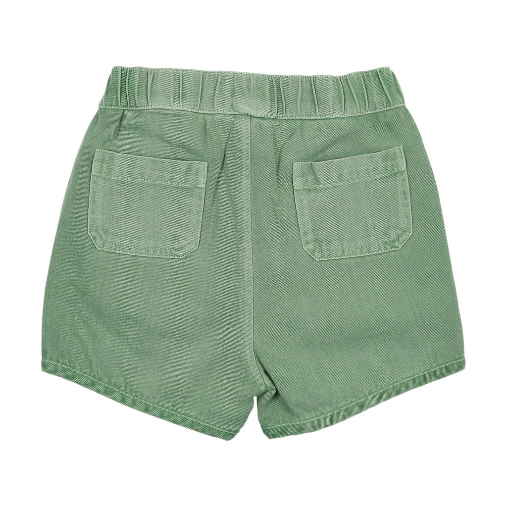 Farren + Me Denim Track Shorts- Green Wash