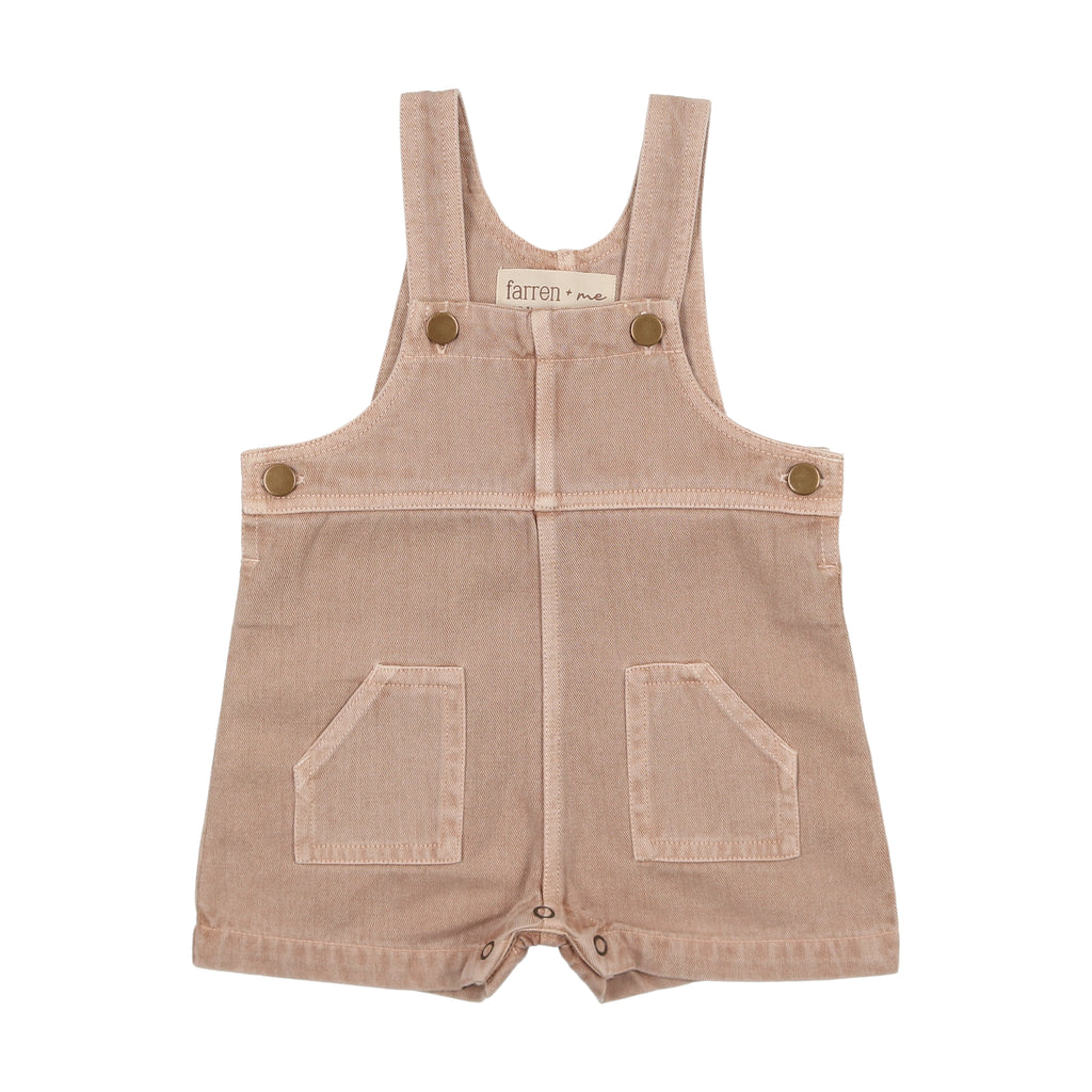 Farren + Me Denim Overall- Pale Pink Wash