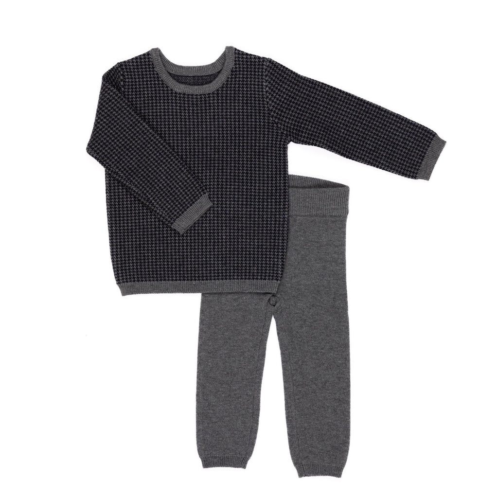 Kipp Houndstooth Set- Grey