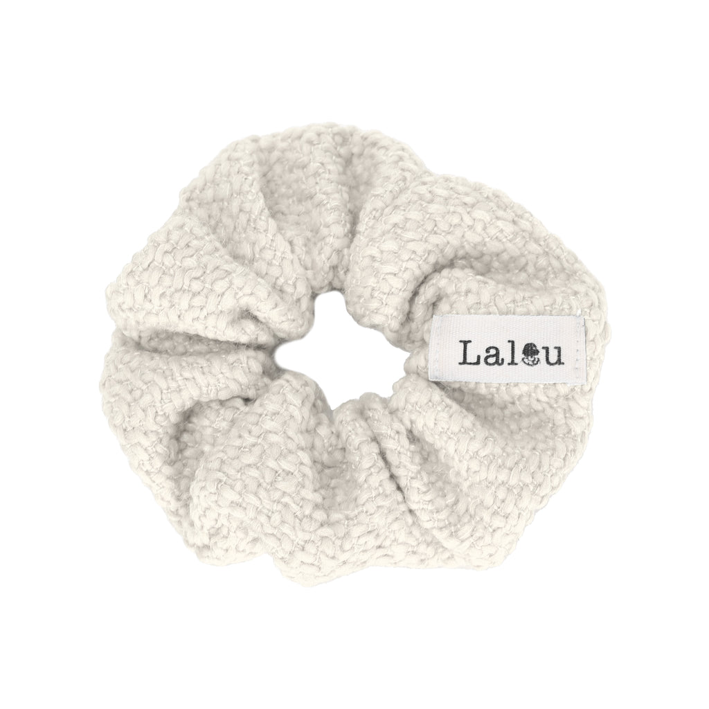 Lalou Tweed Scrunchie-Cream