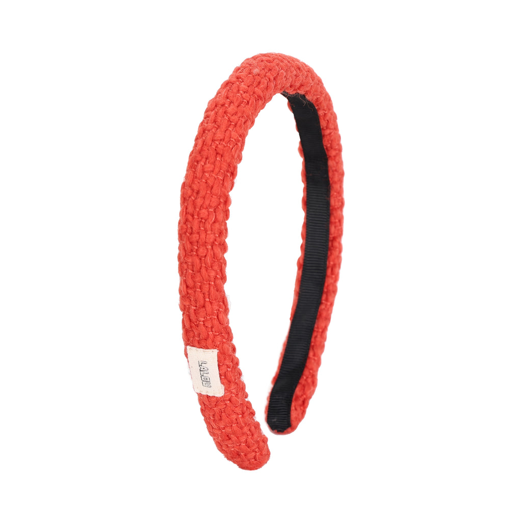 Lalou Tweed Headband-Red