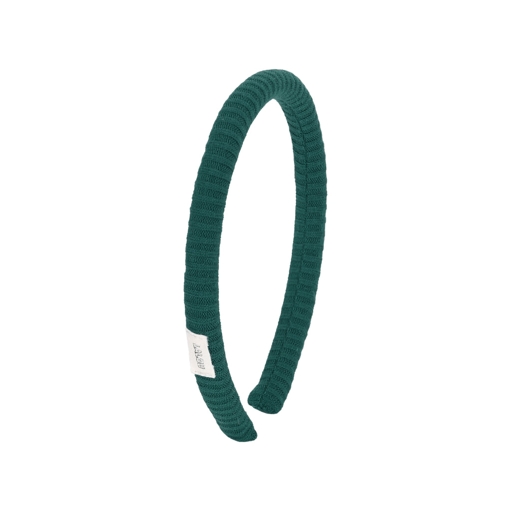 Lalou Thin Ribbed Headband-Green