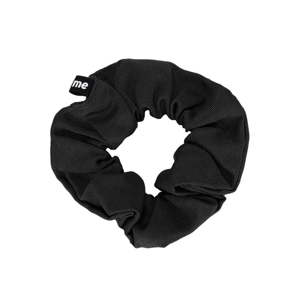 Tis Me Grosgrain Scrunchie- Black