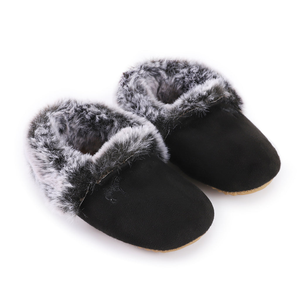 Zeebra Plush Baby Slippers