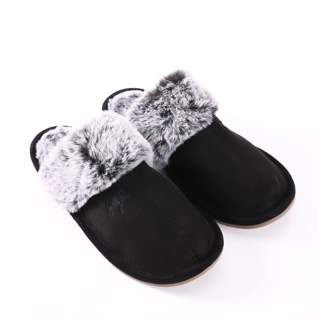 Zeebra Hard Sole Plush Slippers