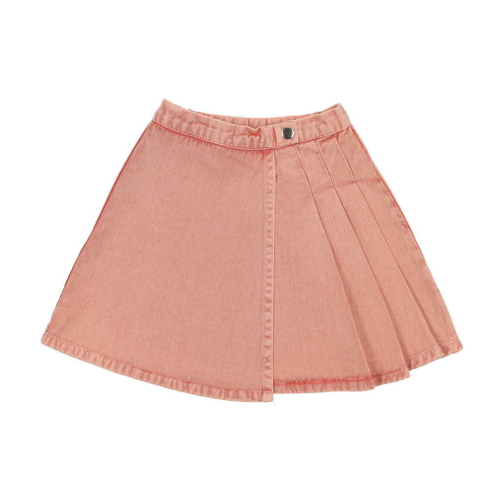 Kin + Kin Denim Short Skirt- Pink Denim