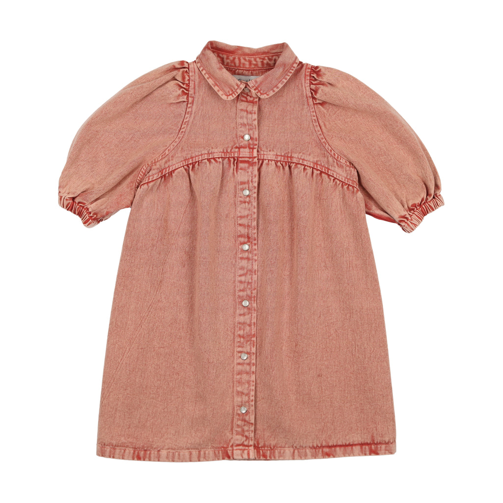 Kin + Kin Denim Shirt Dress- Pink Denim