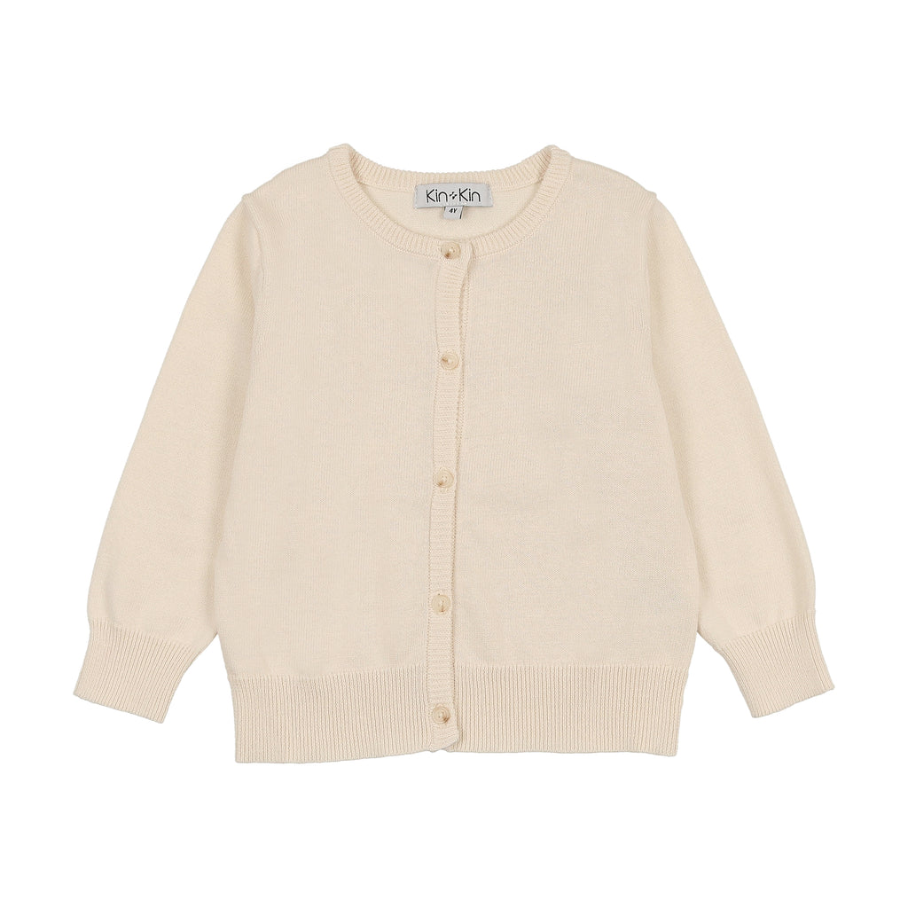 Kin + Kin Girls Cardigan - Natural