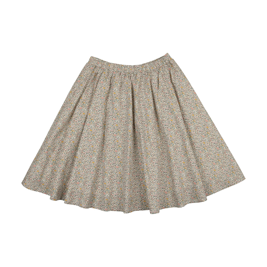 Kin + Kin Girls Gathered Skirt-Floral Print