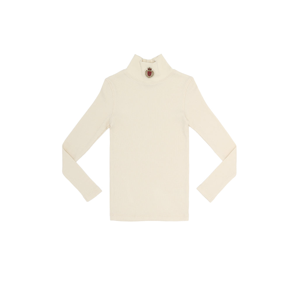 Little Parni Logo Turtleneck- Ivory