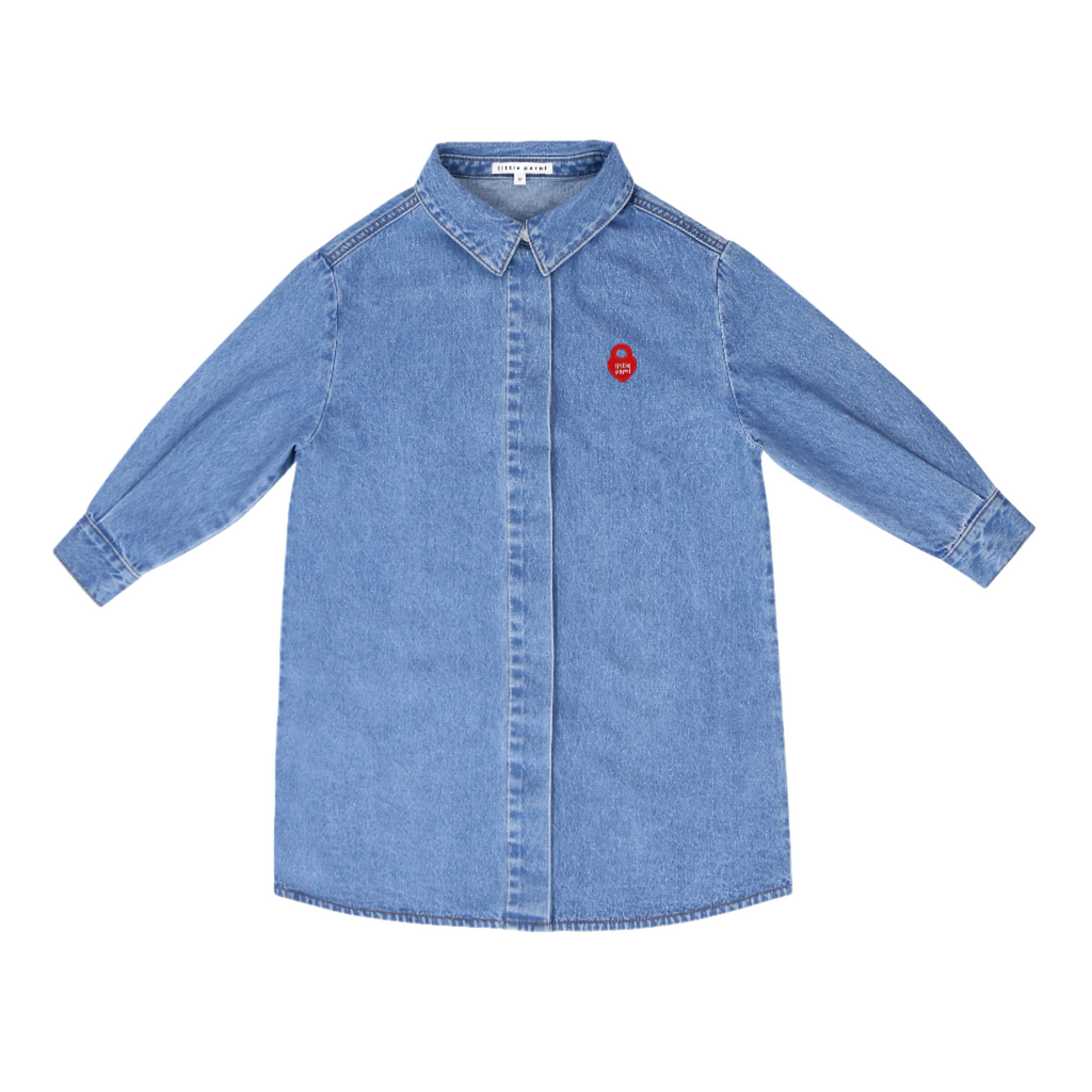 Little Parni Denim Shirtdress- Blue Denim