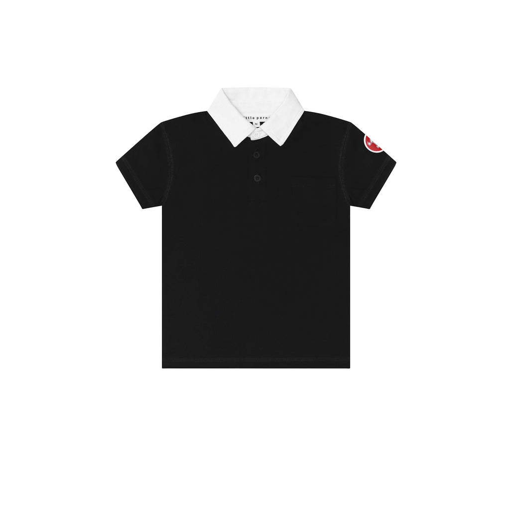 Little Parni Boys Est Polo- Black