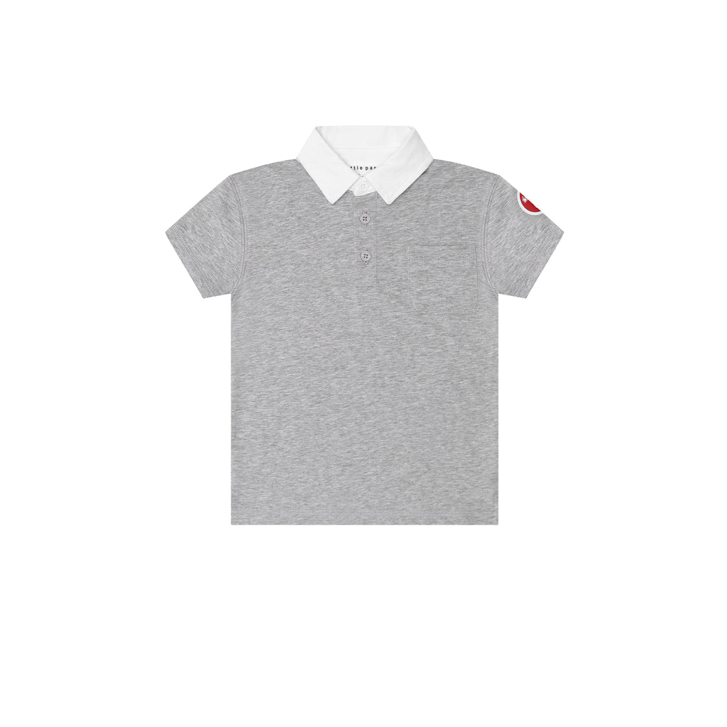 Little Parni Boys Est Polo- Grey