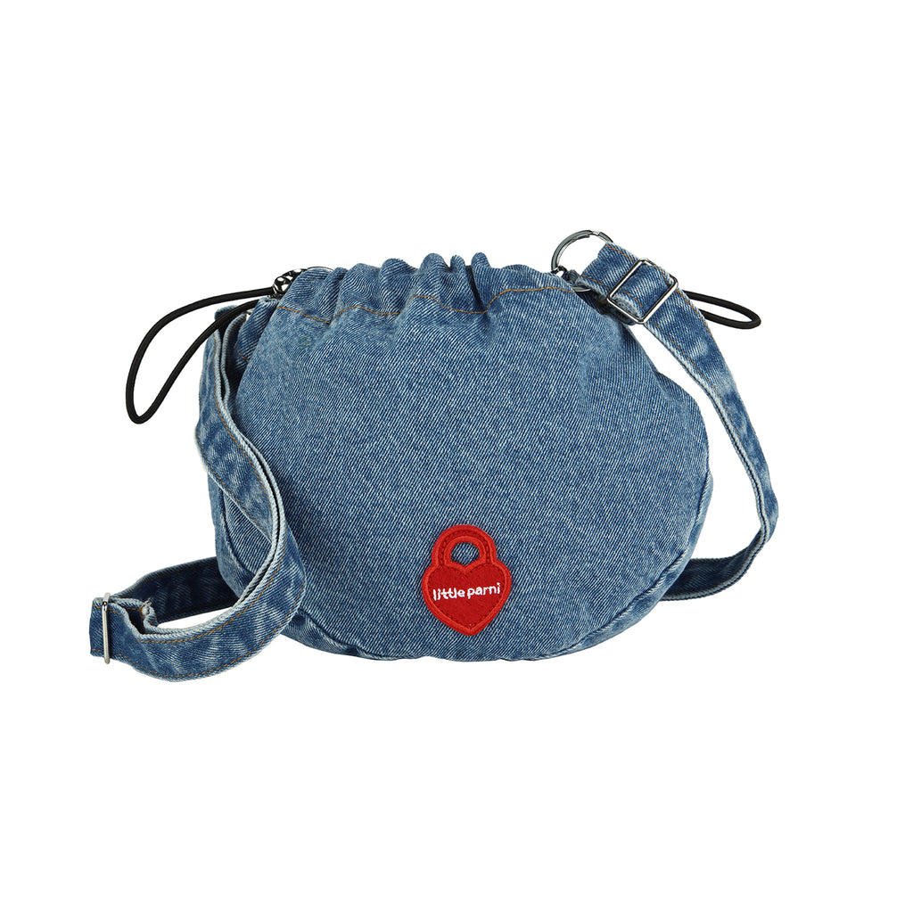 Little Parni Denim Messenger Bag- Blue Denim