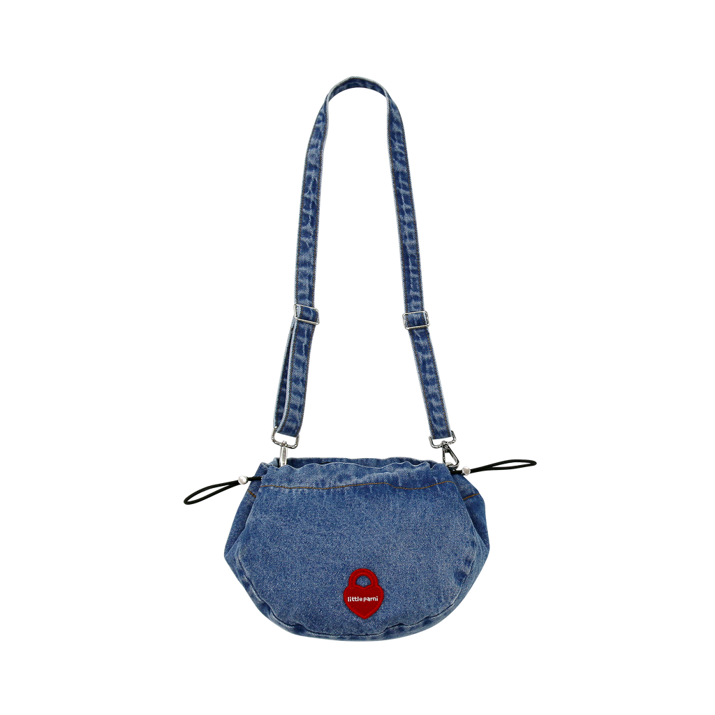 Little Parni Denim Messenger Bag- Blue Denim