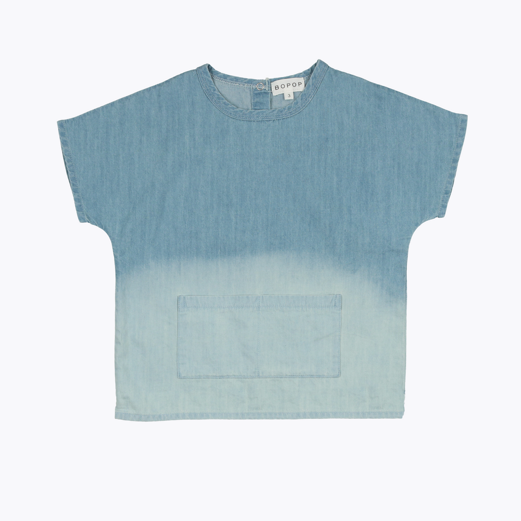 Bopop Denim Ombre Top