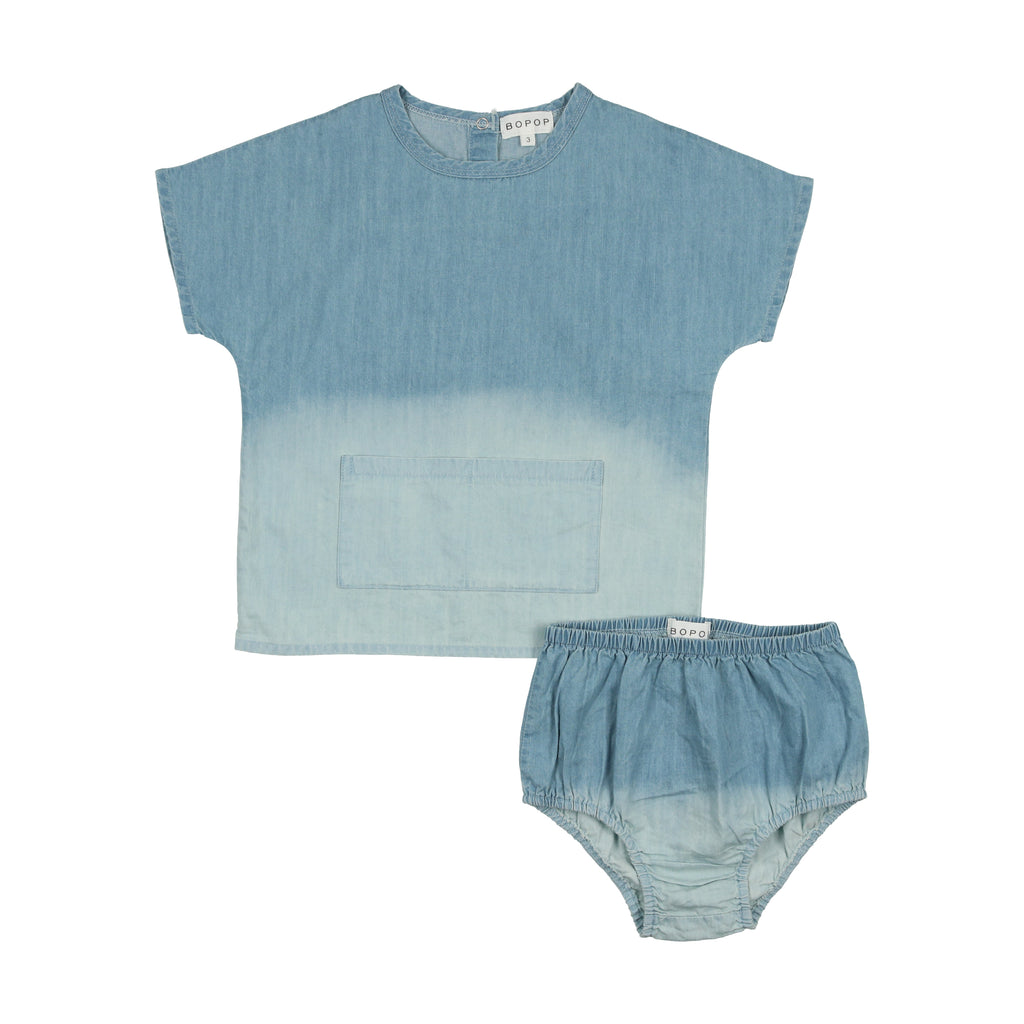 Bopop Denim Ombre Set