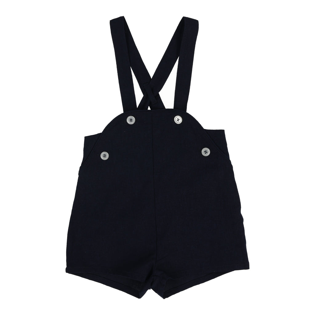 Lil Legs Suspender Shorts - Navy