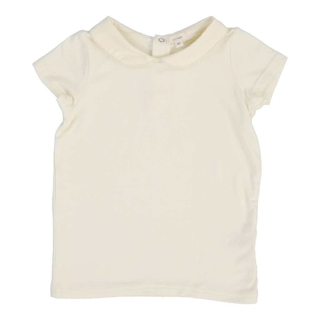 Lil Legs Peter Pan Tee - Cream