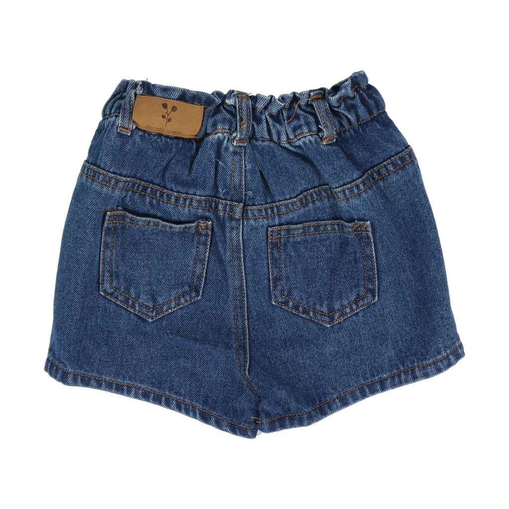 Lil Legs Girl Shorts - Darkwash Denim