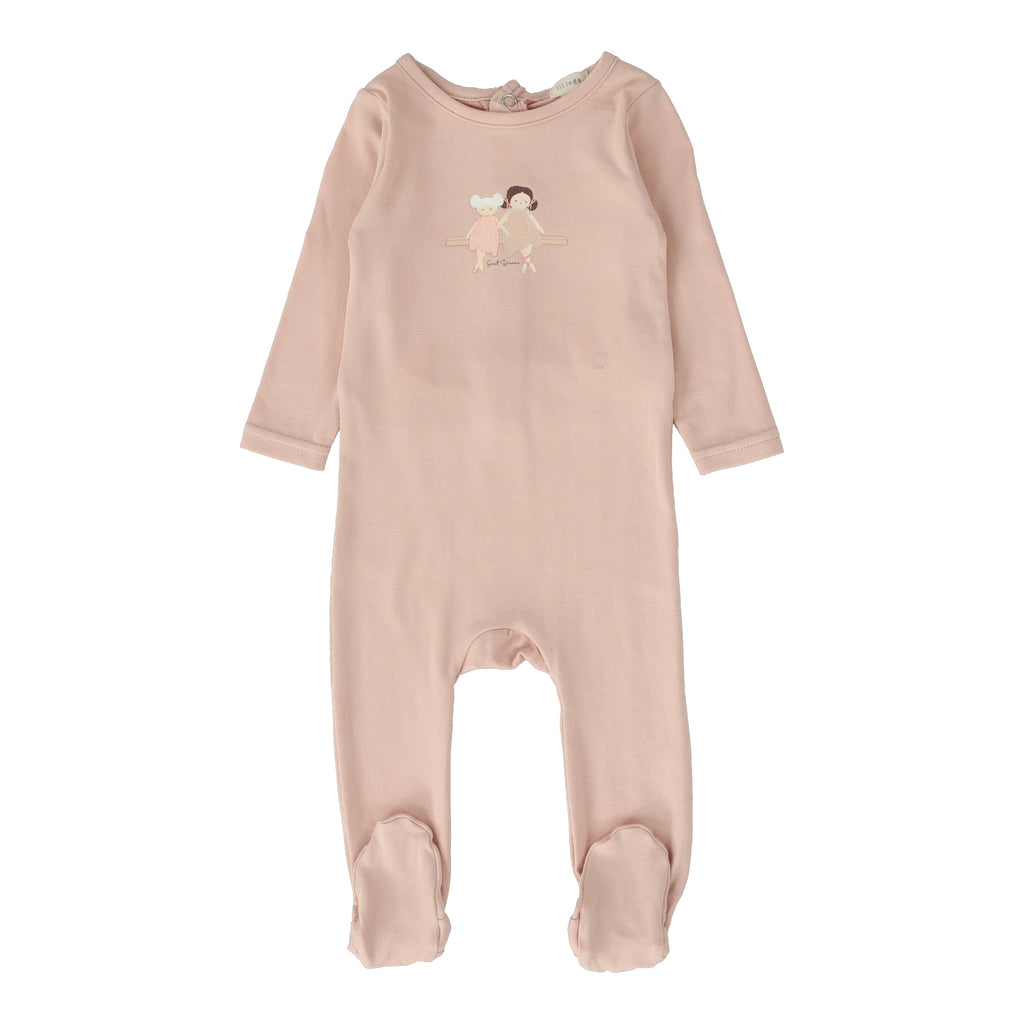 Lil Legs Double Doll Pajama Footie