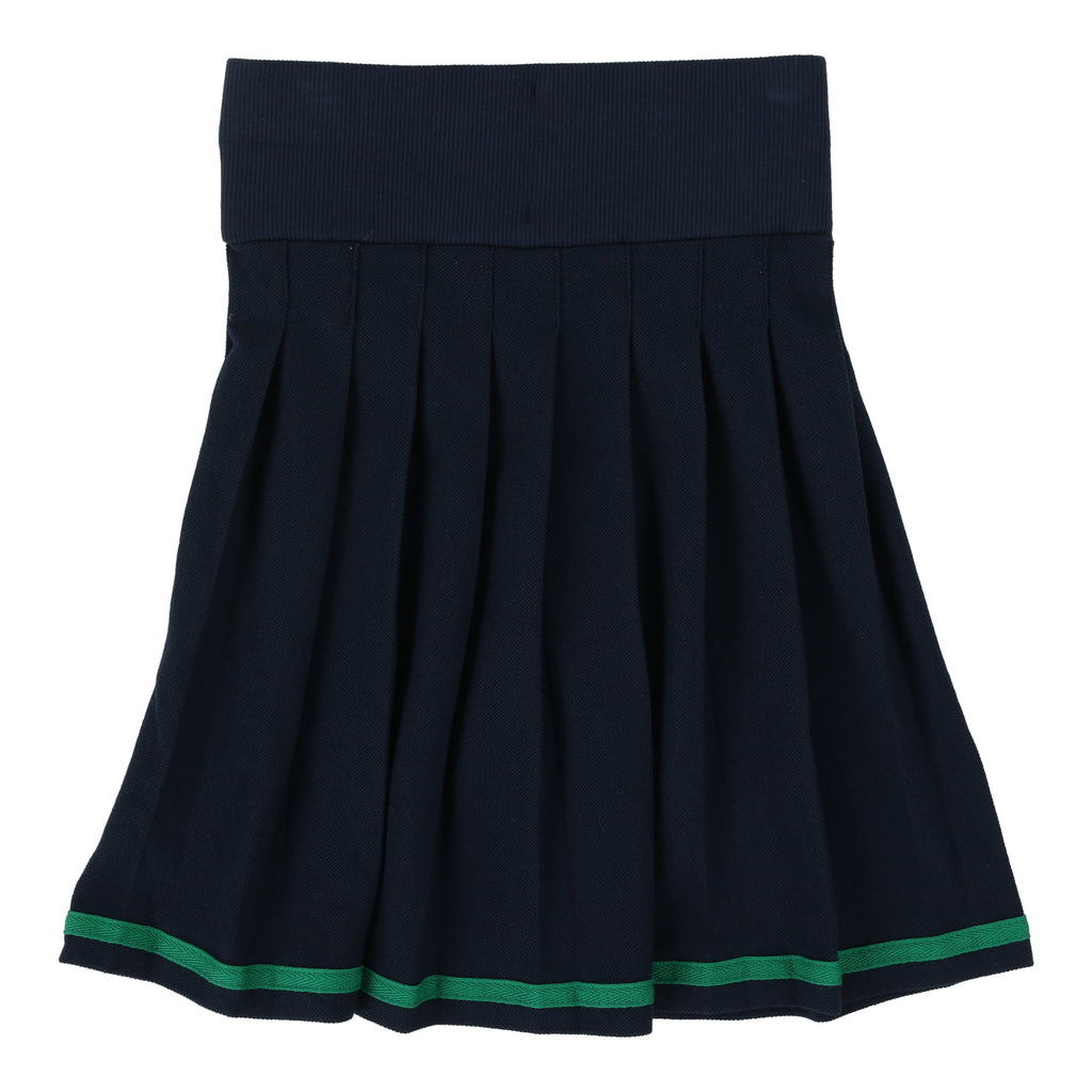 Lil Legs Pleated Skirt-Navy