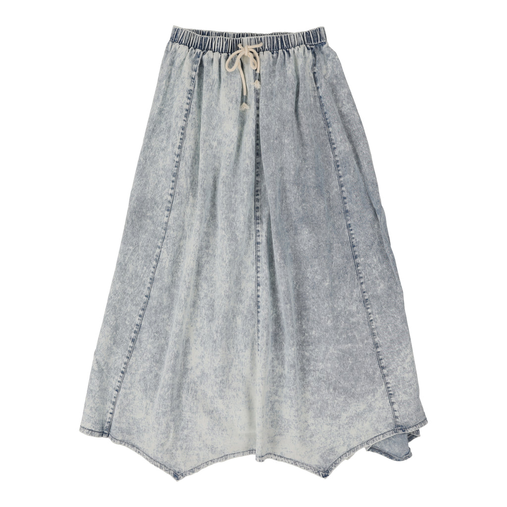 Lil Legs Maxi Skirt-Blue Wash