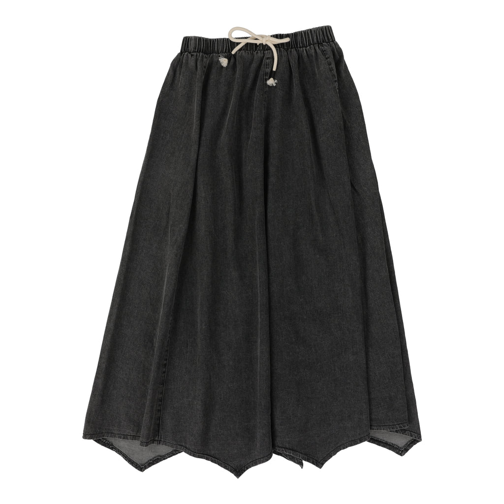 Lil Legs Maxi Skirt-Black Wash